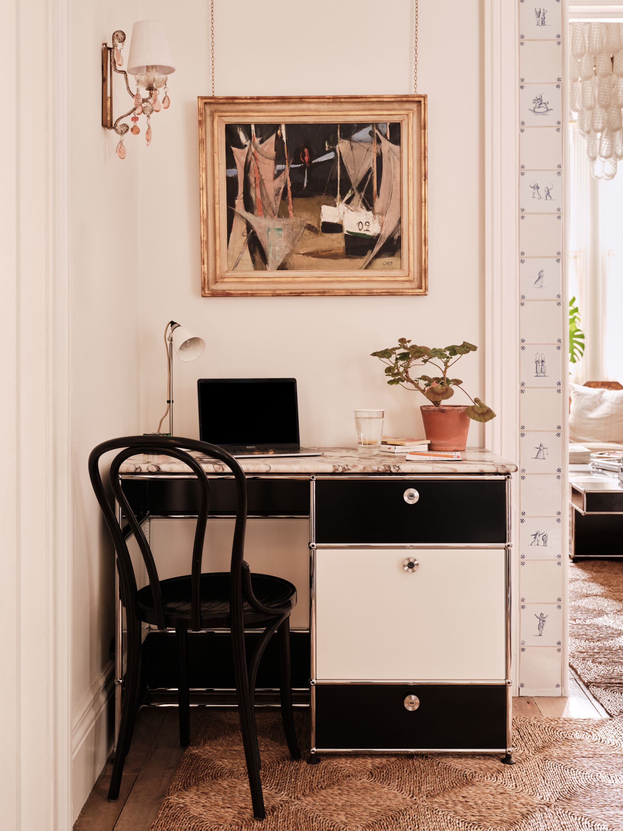 Стальной стол с ящиками USM TESSELLATE ARCH-00060509 - Вид №3