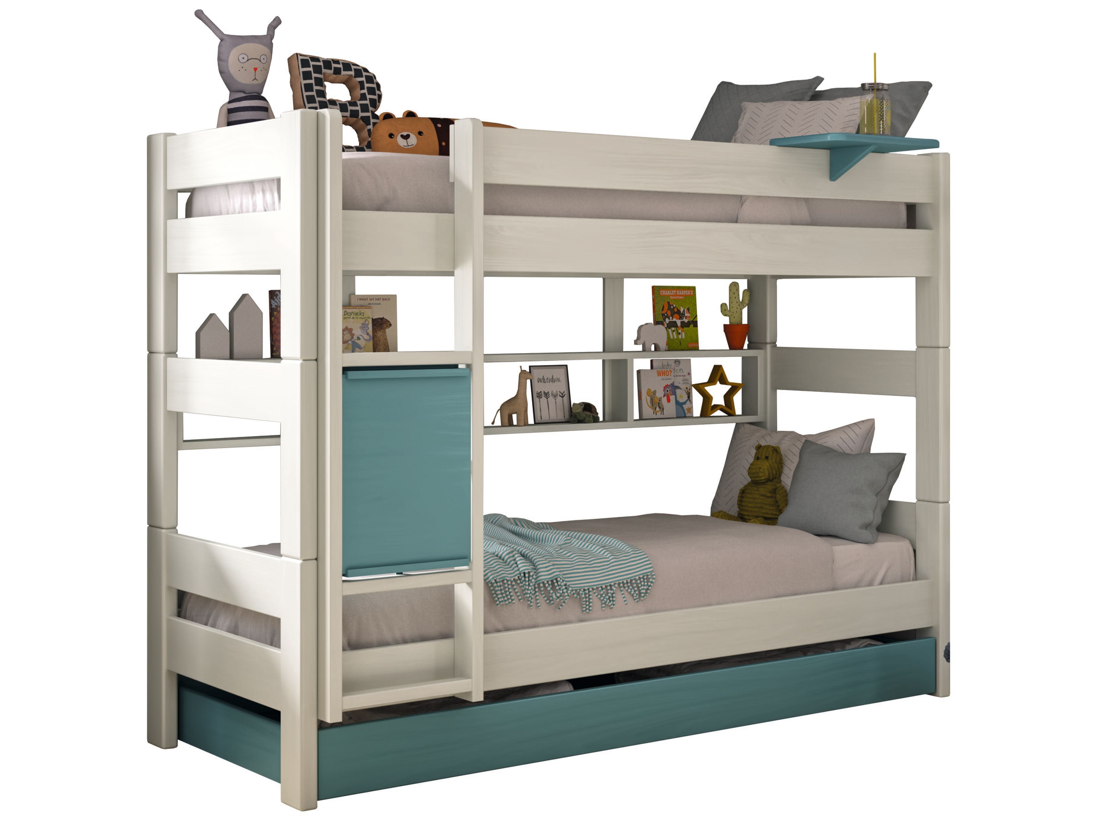 Деревянная двухъярусная кровать Mathy by Bols DOMINIQUE ARCH-00062983