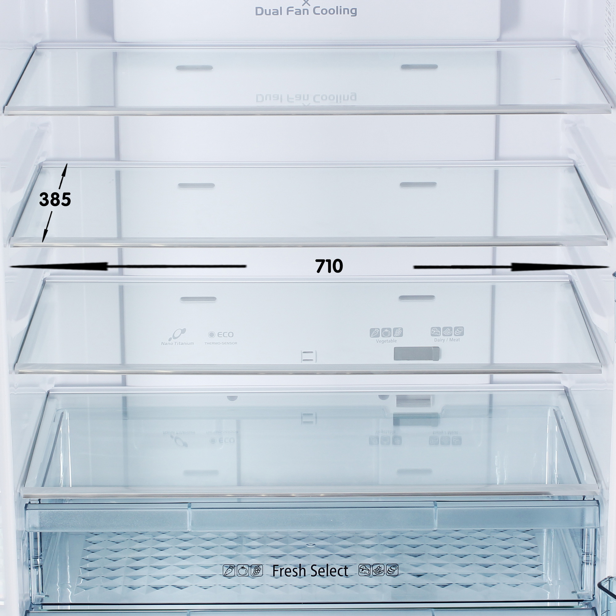 9087367 Холодильник с морозильником   Hitachi R-V660PUC7-1 TWH белый STDN-0147033 - Вид №8