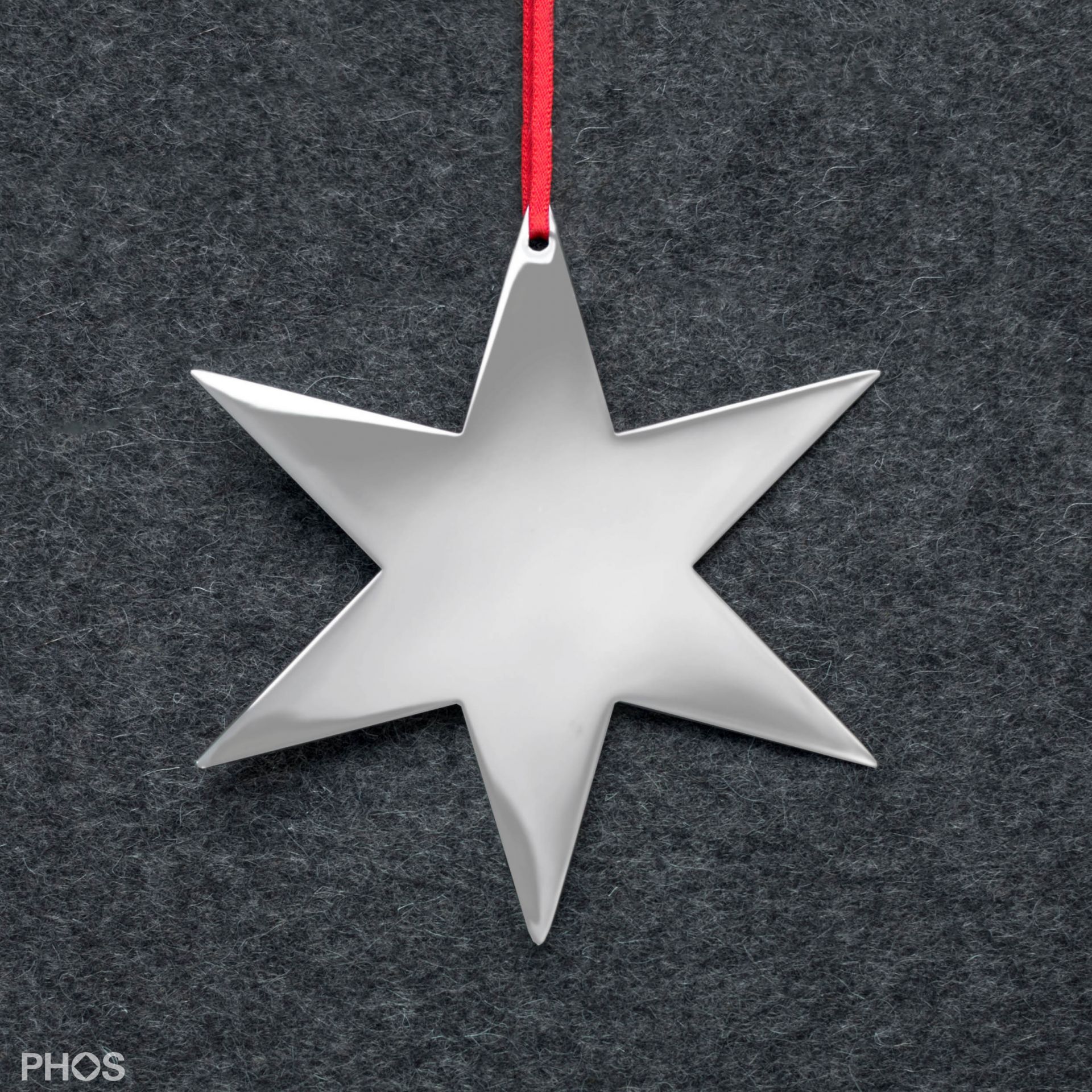 STERN2KP Poinsettia carinae-1, 6-конечная, из блестящей полированной нержавеющей стали PHOS 