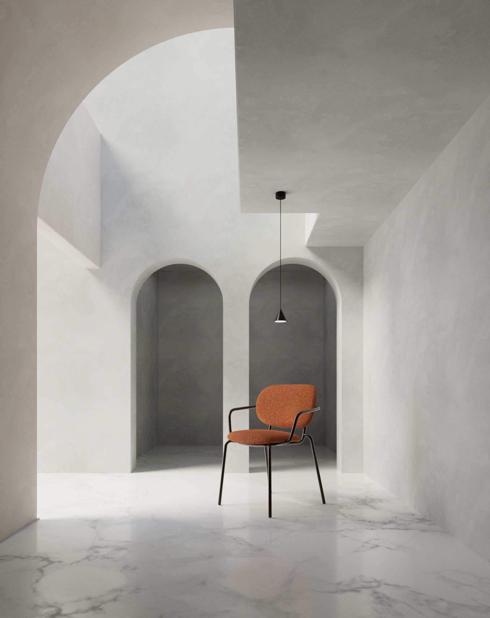 Стул из переработанной ткани с подлокотниками S-CAB Si-Si ARCH-00111012 - Вид №6