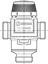 3170 01 00 VTA572Ротационные устройства » Esbe серии VTA370, VTA570  - Вид №1