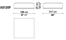 B&B Italia Диван-кресло из ткани Andy '13 sun-id-1399070 - Вид №17