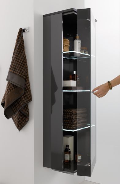 MNA814A9GL(789/189) Puris B-Classy, средний шкаф 40 см левый, цвет лак карбон Santreyd 