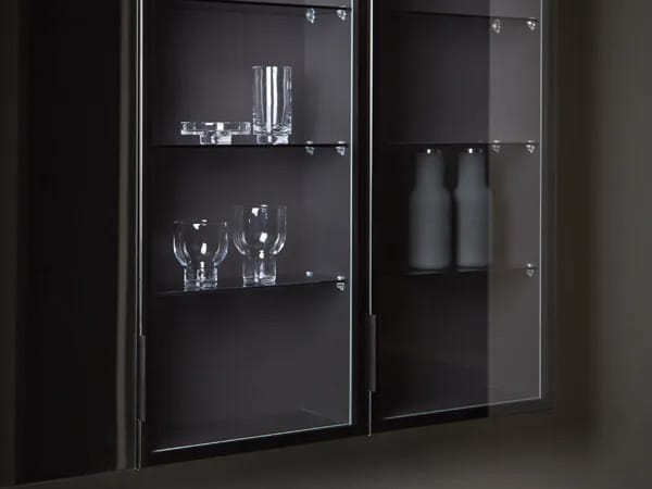 Хрустальный подвесной шкаф для ванной комнаты с дверцами Inbani слой ARCH-00107321 - Вид №1