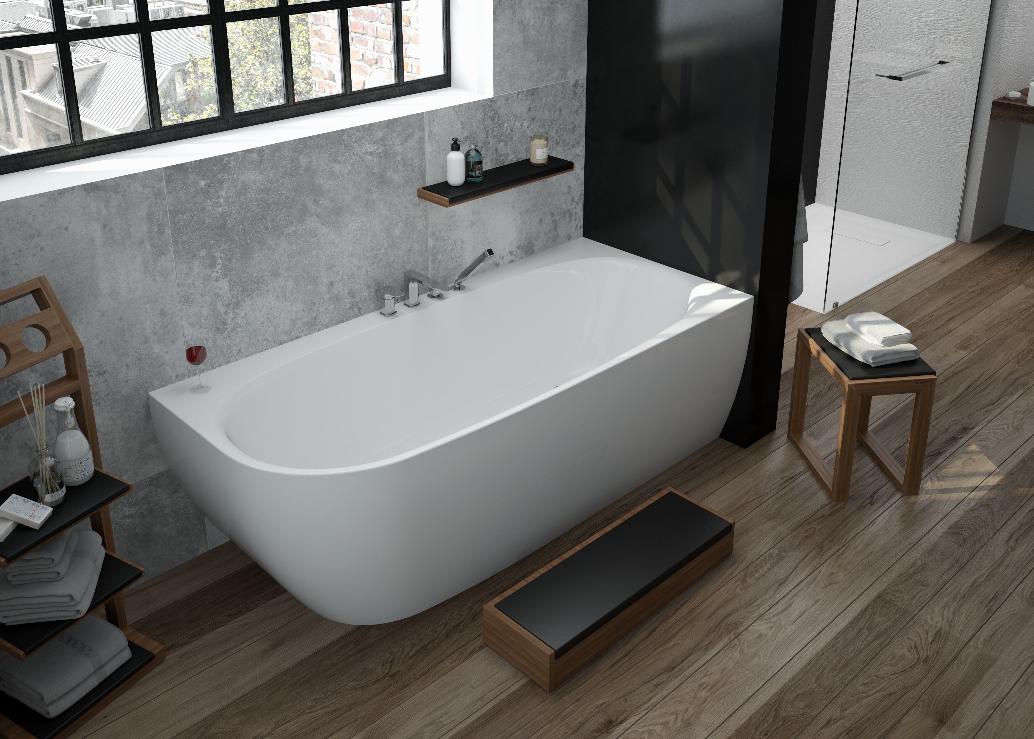 Акриловая угловая ванна HOESCH iSensi ARCH-00104971 - Вид №1