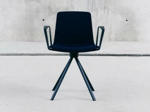 ENEA Вращающееся кресло из ткани с подлокотниками Lottus