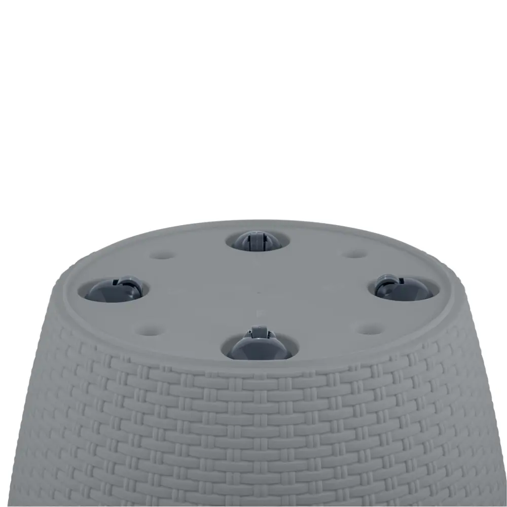 Кашпо для цветов Ingreen Rattan Ø50 27 л вулканический серый 89416383 STLM-2208576 - Вид №3