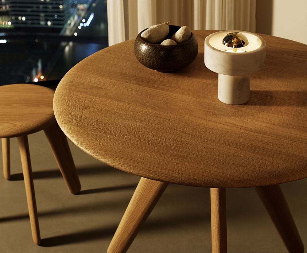 Круглый деревянный обеденный стол Tom Dixon Slab ARCH-00020386 - Вид №2