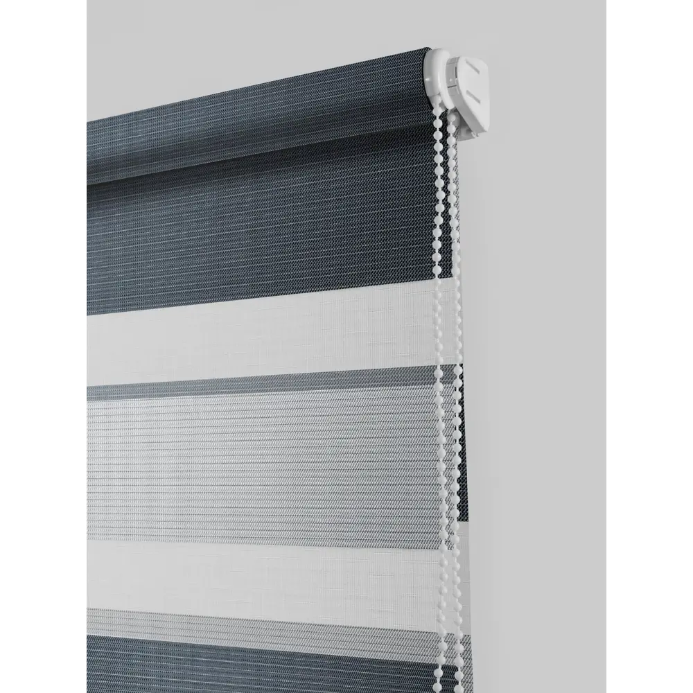 Штора рулонная день-ночь Порто 80x160 см серая MIAMOZA STLM-2064464 - Вид №1
