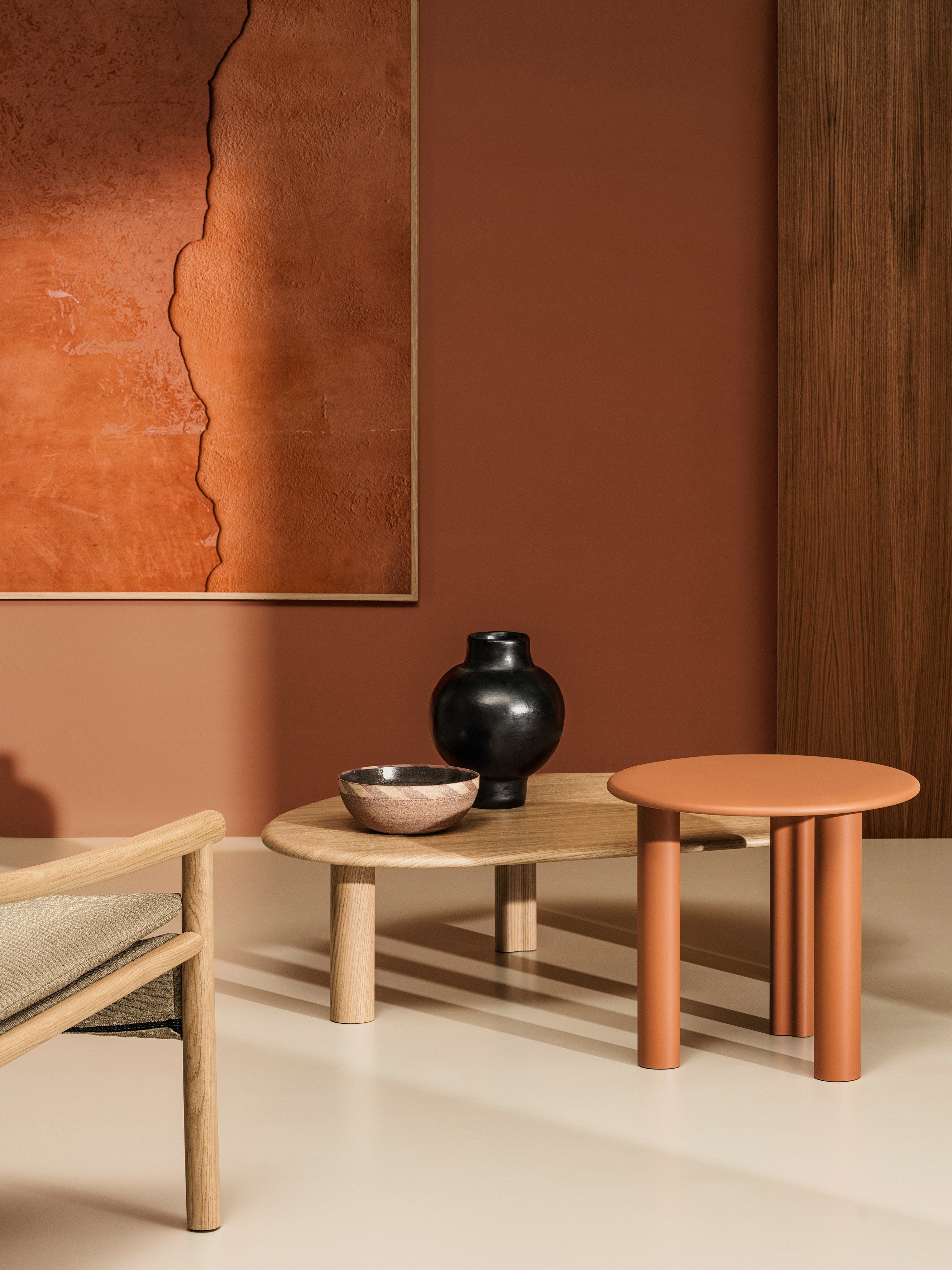 Высокий круглый журнальный столик из МДФ Arper Ghia ARCH-00115535 - Вид №9