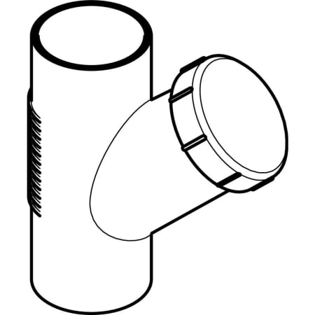 310.345.14.1 Ревизия Geberit Silent-db20 45°, с круглым окном технического обслуживания Geberit  - Вид №1