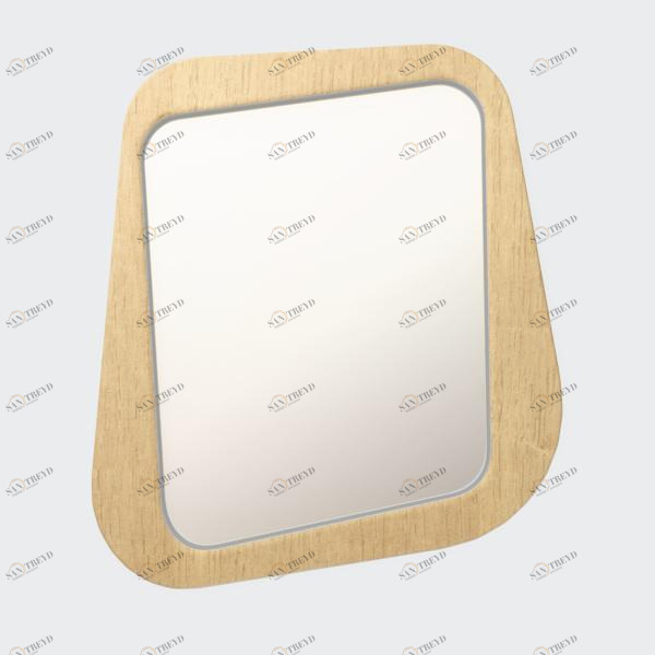Зеркало настенное малое светло-серое Woodi WOODI ДИЗАЙНЕРСКИЕ 00-3966360 Серый 