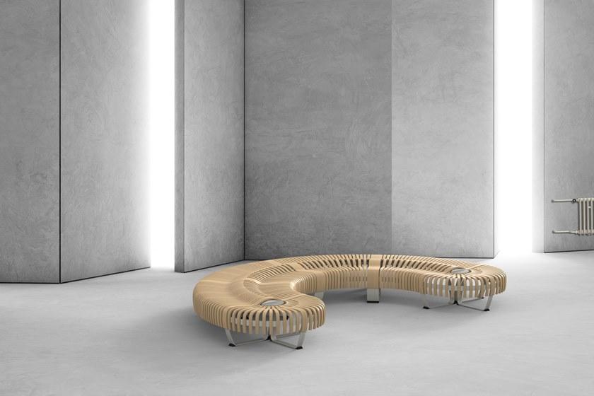 Green Furniture Concept Скамья из фанерованной древесины без спинки Nova c sun-id-1373239 - Вид №8