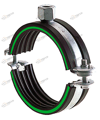 Хомут OPTIMAL DÄMMGULAST®, М8/M10, ½" (19-24 мм), с зелёной опознавательной полосой, оцинкованный MÜPRO (MUPRO) 119862