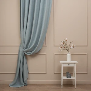 Ткань 1 п/м рогожка Wale 330 см 400 г/м² цвет тиффани