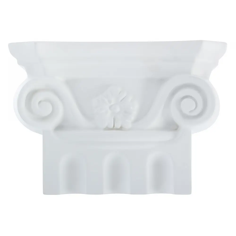 Капитель к пилястре полиуретан Decomaster DK 207 белая 100 мм STLM-2087092