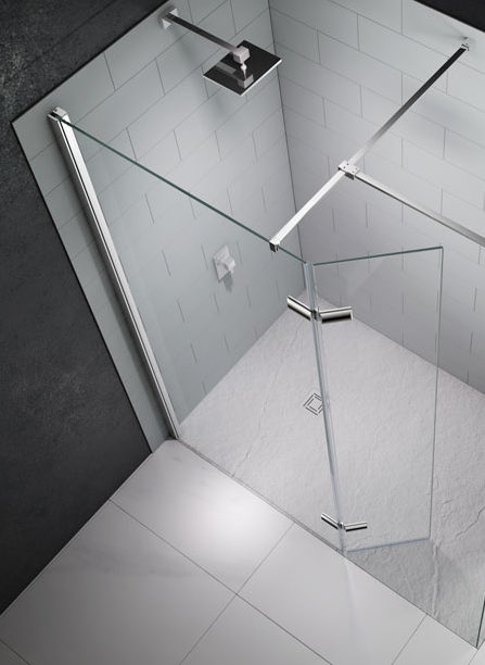 Душевая перегородка M8SW271 Merlyn 8 Series Хромированный - Вид №1