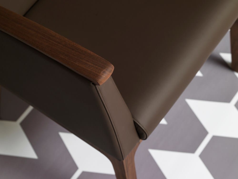 Кожаное кресло с подлокотниками PIAVAL MAMY-Contract ARCH-00059684 - Вид №2