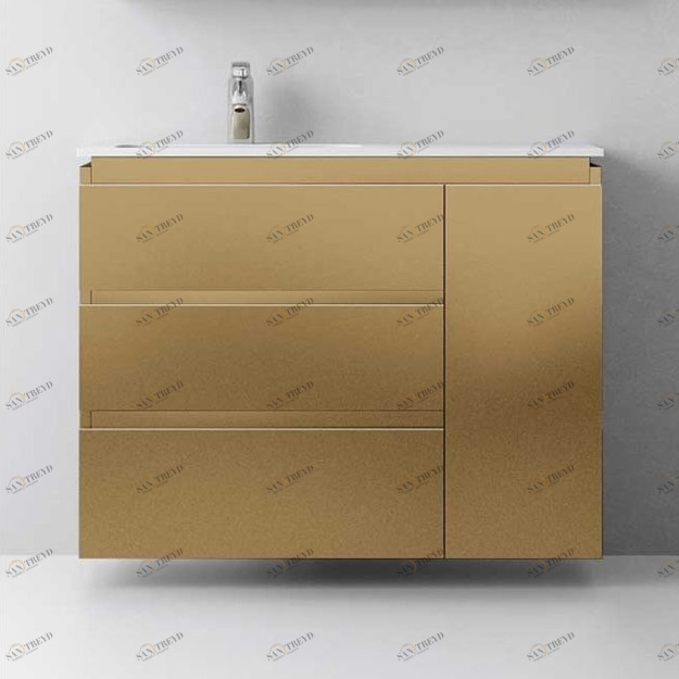 Avila Dos Тумба (3 ящика, 1 дверка) с раковиной M1 100 Color K5 Advance Trendy 27043290120281