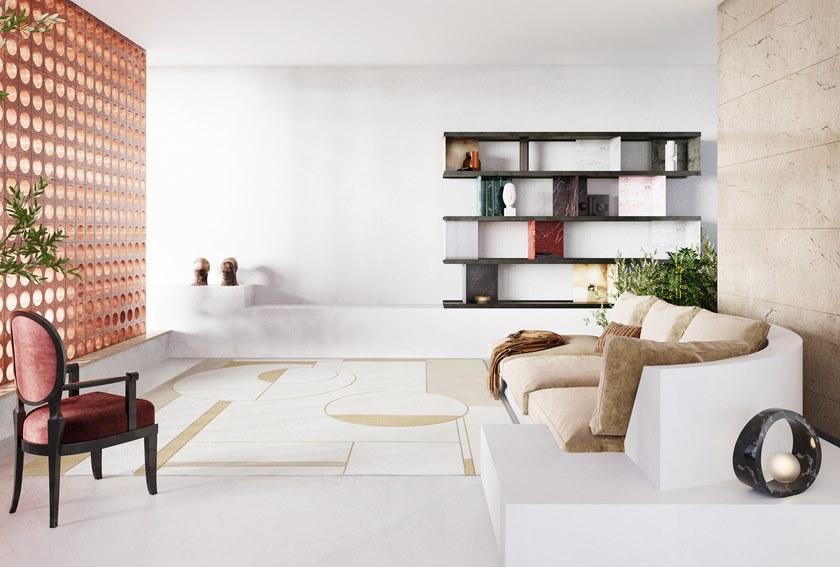 Tapis Rouge Прямоугольный коврик ручной работы из шерсти и шелка Abstraction Tr1750 - Вид №2