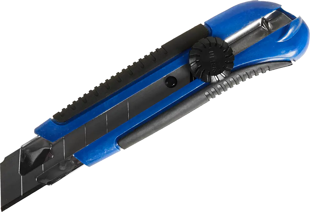 Строительный нож VERTEXTOOLS с противоскользящей рукояткой и сегментным лезвием 25 мм 84657016
