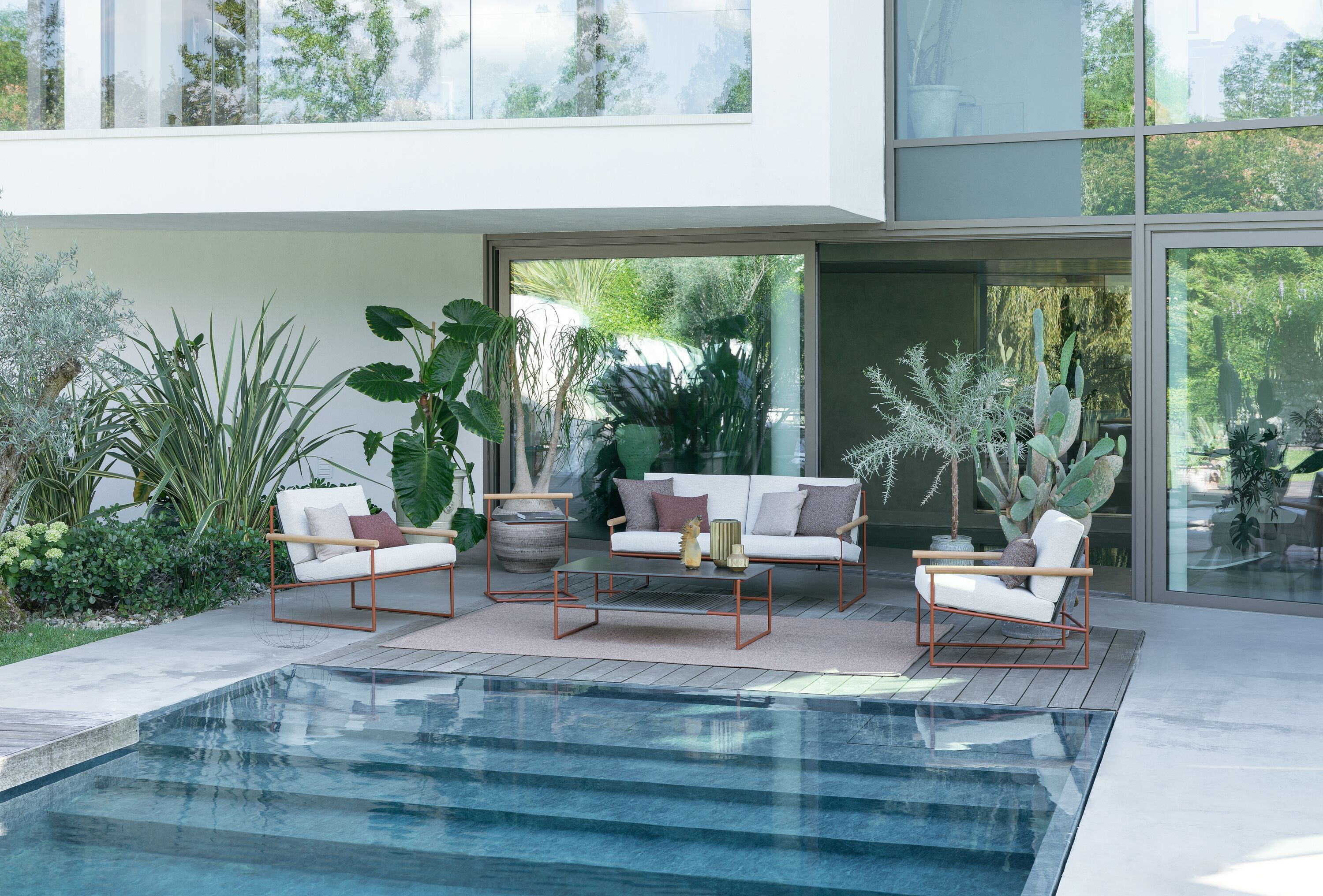 Ткань сани сад стул с подлокотниками Atmosphera труба ARCH-00055811 - Вид №3