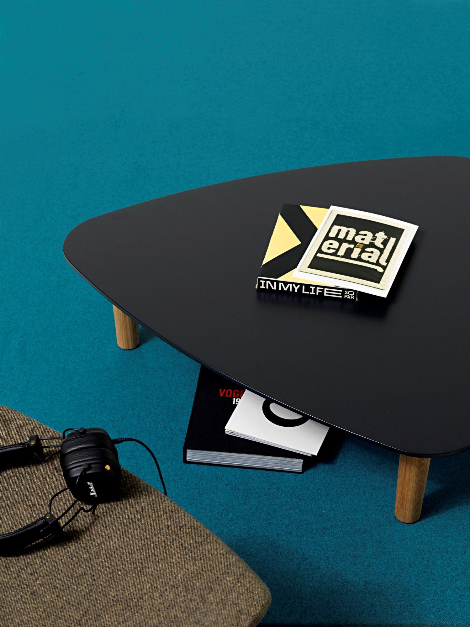 Треугольный низкий журнальный столик из МДФ Diemme хлеб ARCH-00134484 - Вид №3