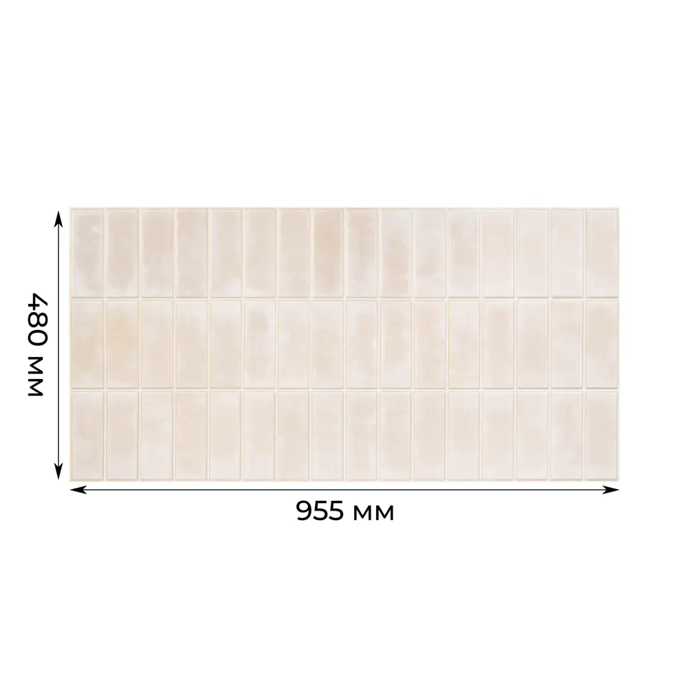 Панель ПВХ Плитка пергамент 3x962x487 мм 0.47 м² 89457240 STLM-2059279 Santreyd  - Вид №5
