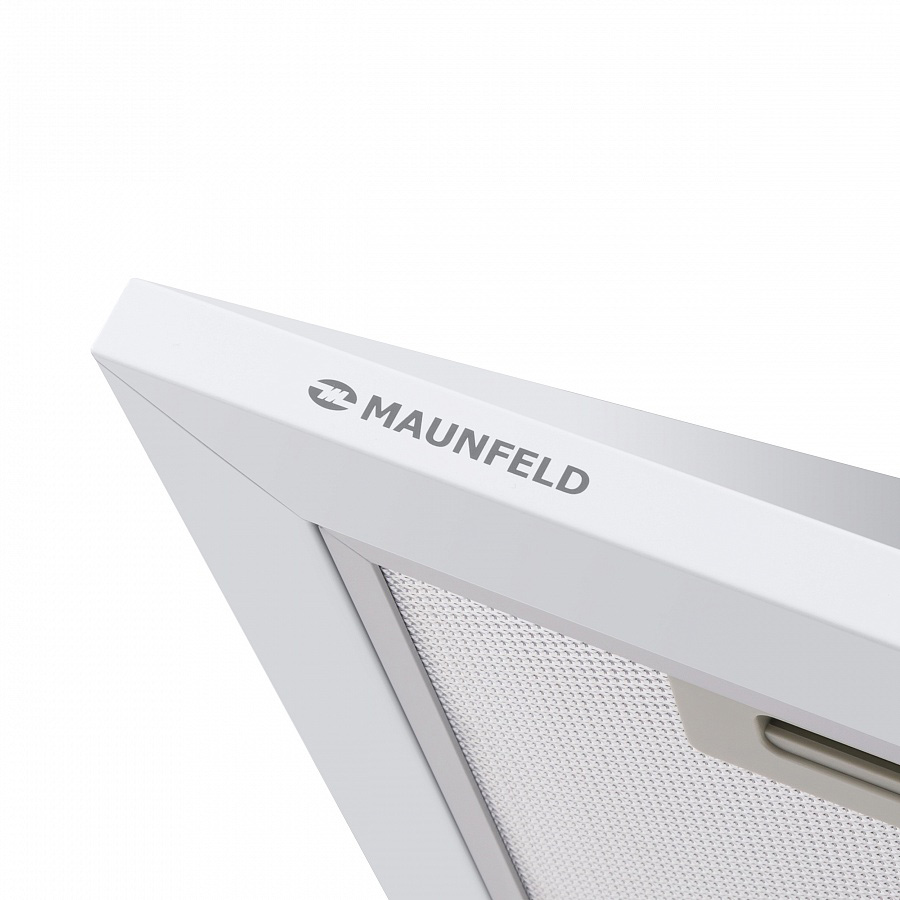 CORK 60 White Вытяжка cork 60 белое стекло/ тип:купольная, кнопочное управление, 620м3, площадь кухни до 20м2, 3 скорости, светодиодное освещение, в опции: угольный фильтр cf103t, белая Maunfeld Santreyd  - Вид №8