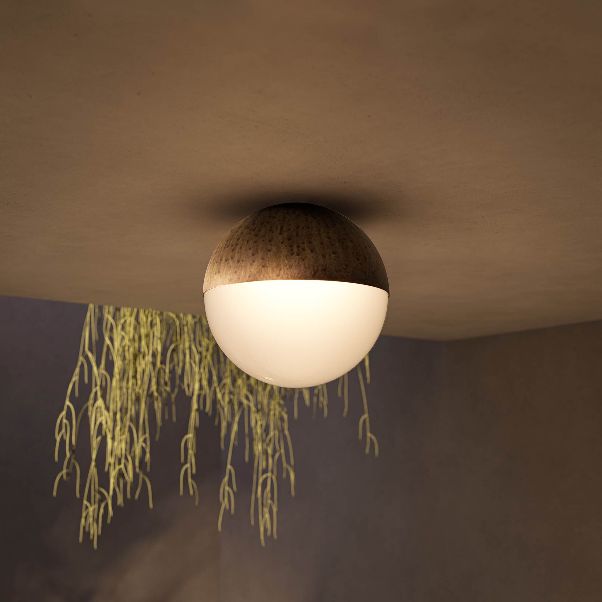 Латунная светодиодная наружная потолочная лампа Il Fanale сфера ARCH-00051786 - Вид №1