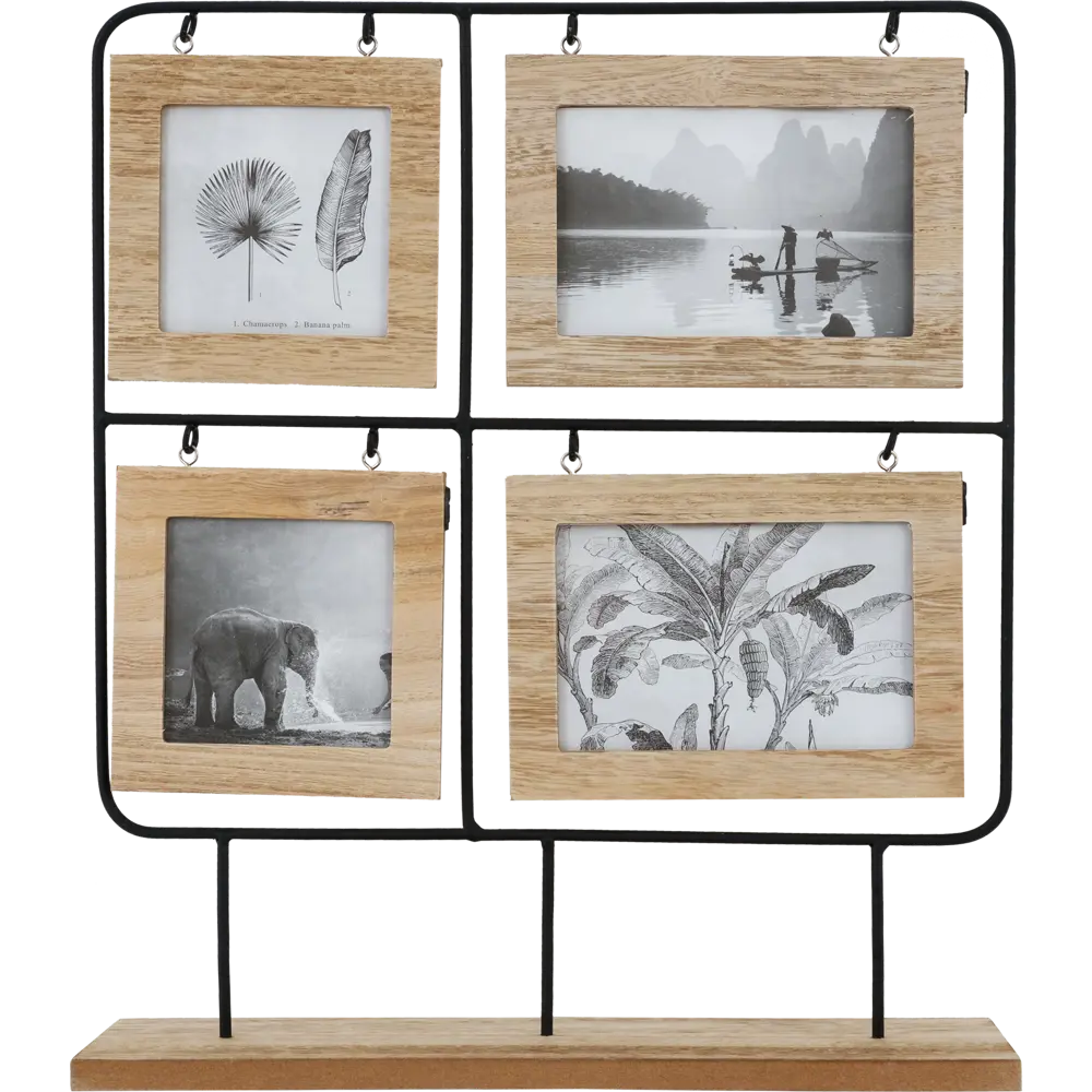 Мультирамка для фотографий Smile 36x42 см металл цвет черный/коричневый 84463001 STLM-2038117 Atmosphera  - Вид №2