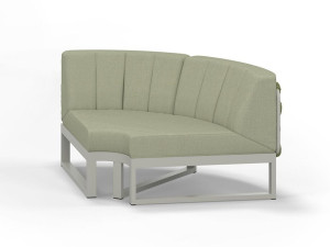 Угловой садовый диван из ткани