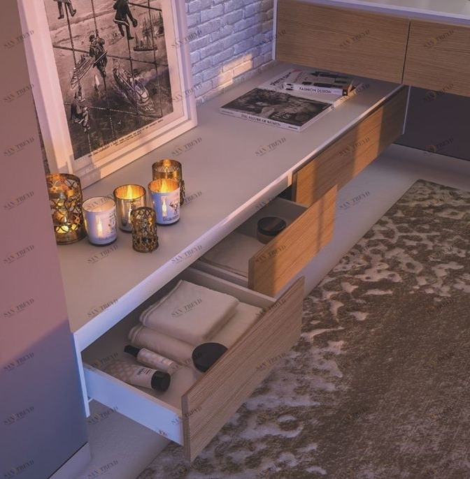 Moma Design Тумба подвесная с 3 ящиками 1800 Slimline3 350 дуб BLT309183RN