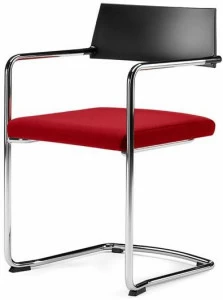 Arte & D Стул для конференций штабелируемый консольный с подлокотниками Slim C1500 nr/tr