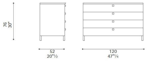 Poltrona Frau Комод из кожи La collezione - mobili e complementi sun-id-1505950 - Вид №2
