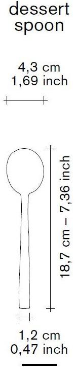 valerie_objects Десертная ложка из нержавеющей стали  V8017011/b/c/g3  - Вид №7