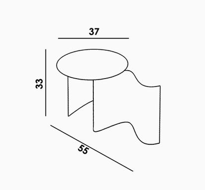 Secolo Sketch Приставной столик, столешница из глянцевой лакированной древесины, сатинированная или полированная сталь  - Вид №2