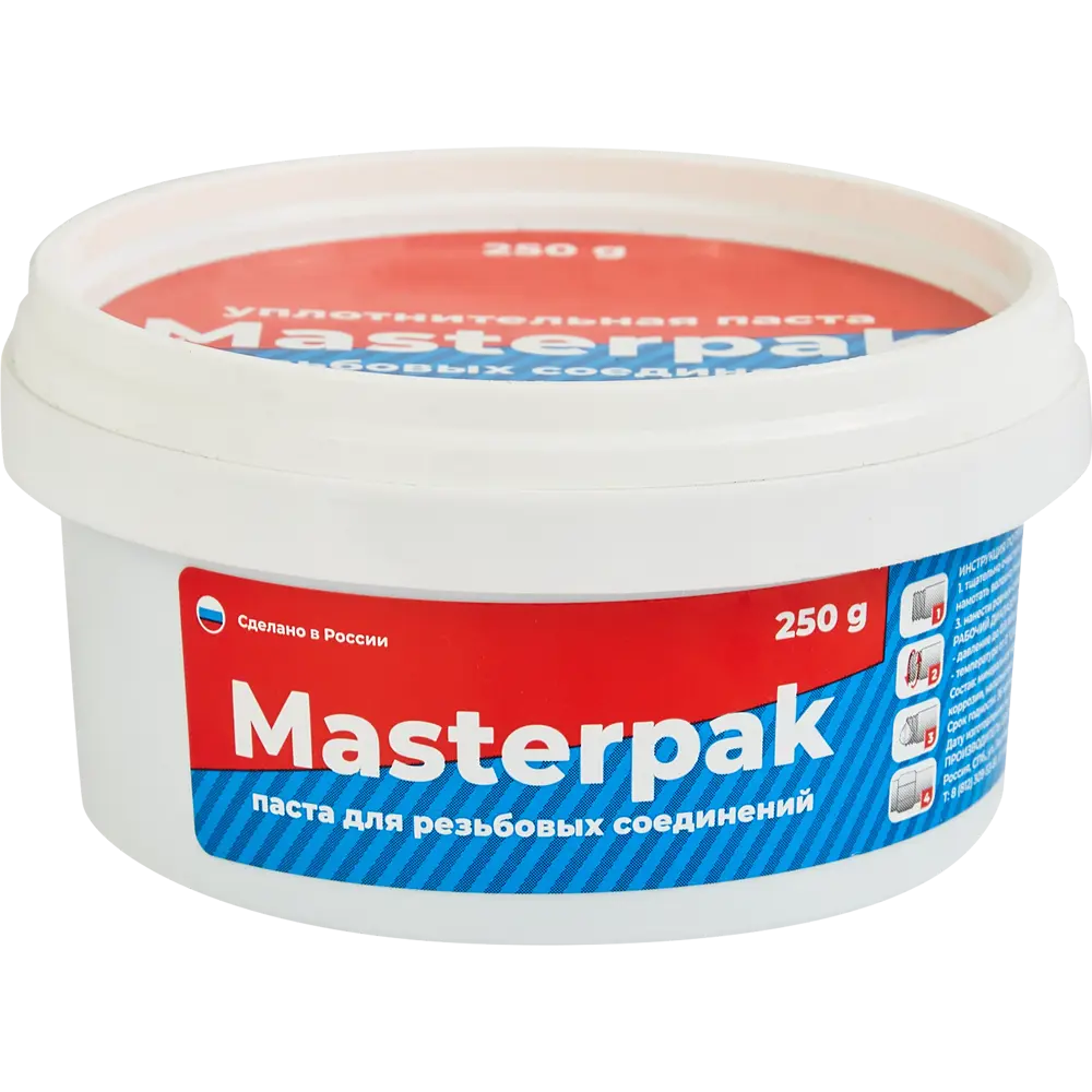 Уплотнительная паста Masterpak для водопроводных систем 250 г 82273637 Santreyd STLM-0023700