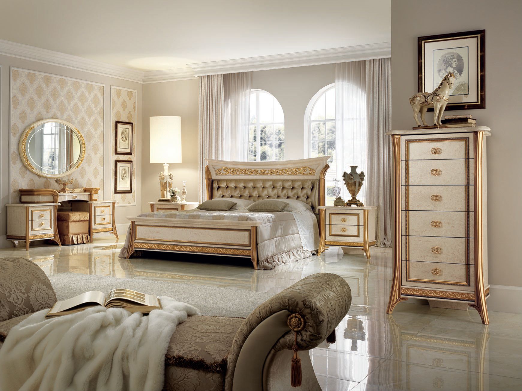 Деревянная прямоугольная тумбочка с ящиками Arredoclassic Мелодия ARCH-00119297 - Вид №1