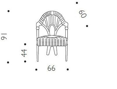 Driade Стул из ротанга с подлокотниками sun-id-1370476 - Вид №7