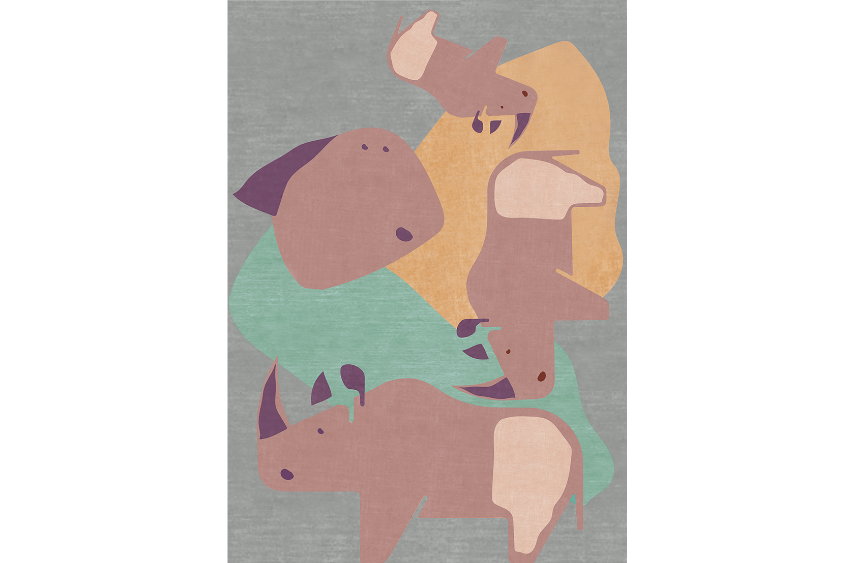 CIST794 Детские ковры Труппа Носорога Circu 