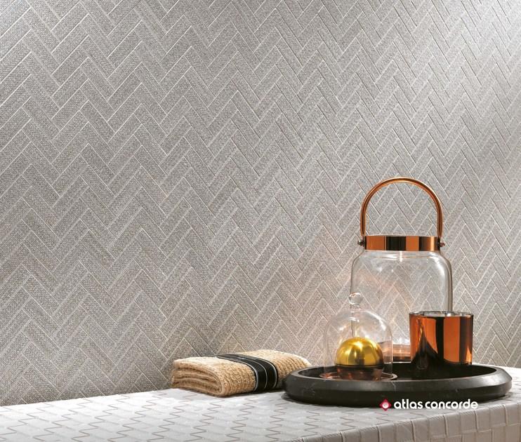 Atlas Concorde Белая плитка для стен с эффектом ткани Room sun-id-1400060 - Вид №6