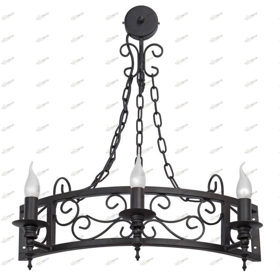 Бра металлическое на 3 лампы черное Vitaluce V1803-1/3A VITALUCE МОРСКАЯ, ШТУРВАЛ 00-3932061 Черный 