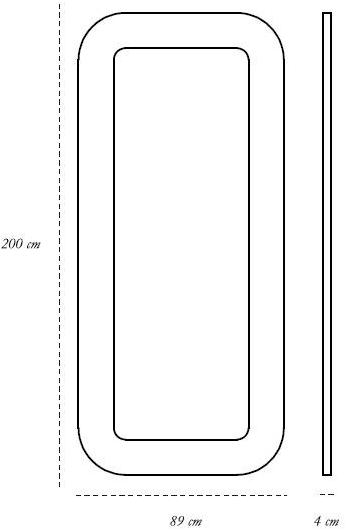 Scarlet Splendour Зеркало прямоугольное с рамой Vanilla noir sun-id-1480603 - Вид №2