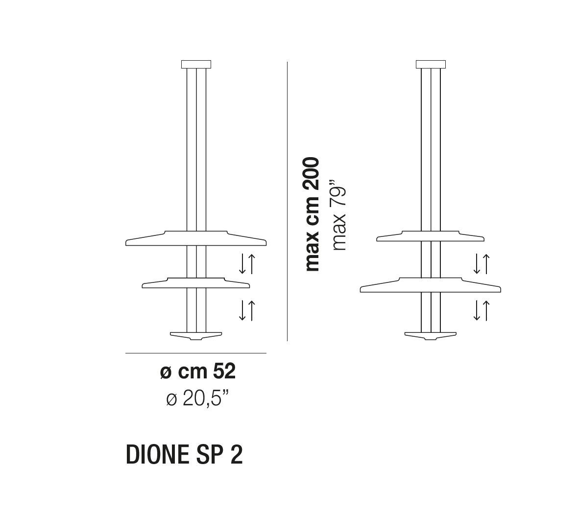 Стеклянный светодиодный подвесной светильник Vetreria Vistosi Dione ARCH-00100537 - Вид №2