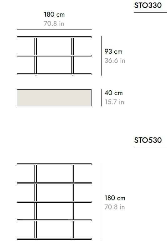 Двухсторонний книжный шкаф из тикового дерева Punt Shadow ARCH-00077580 - Вид №3