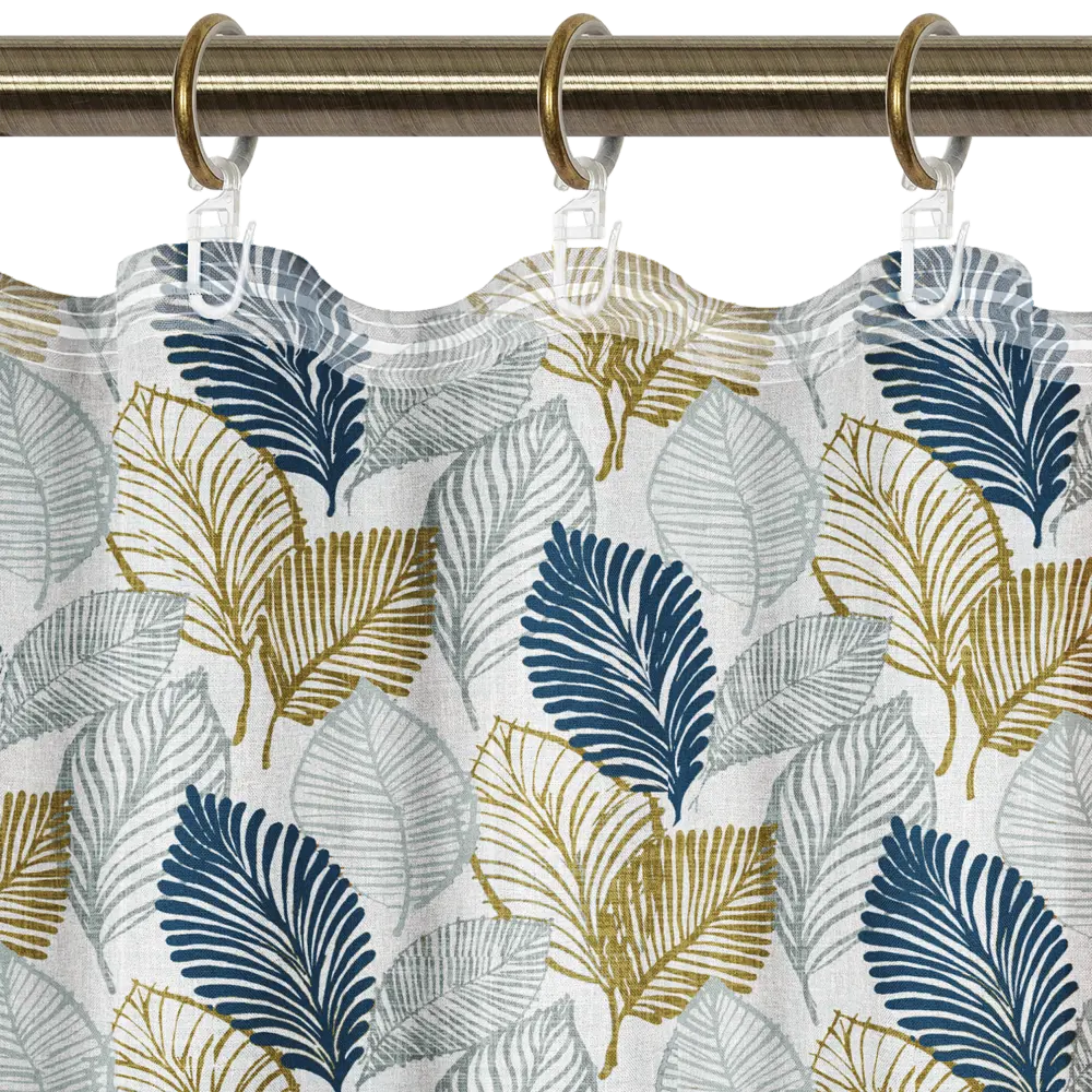 LINEN WAY Штора кухонная «Листья» с лентой 145×180 см 82709343 STLM-0034589 - Вид №4