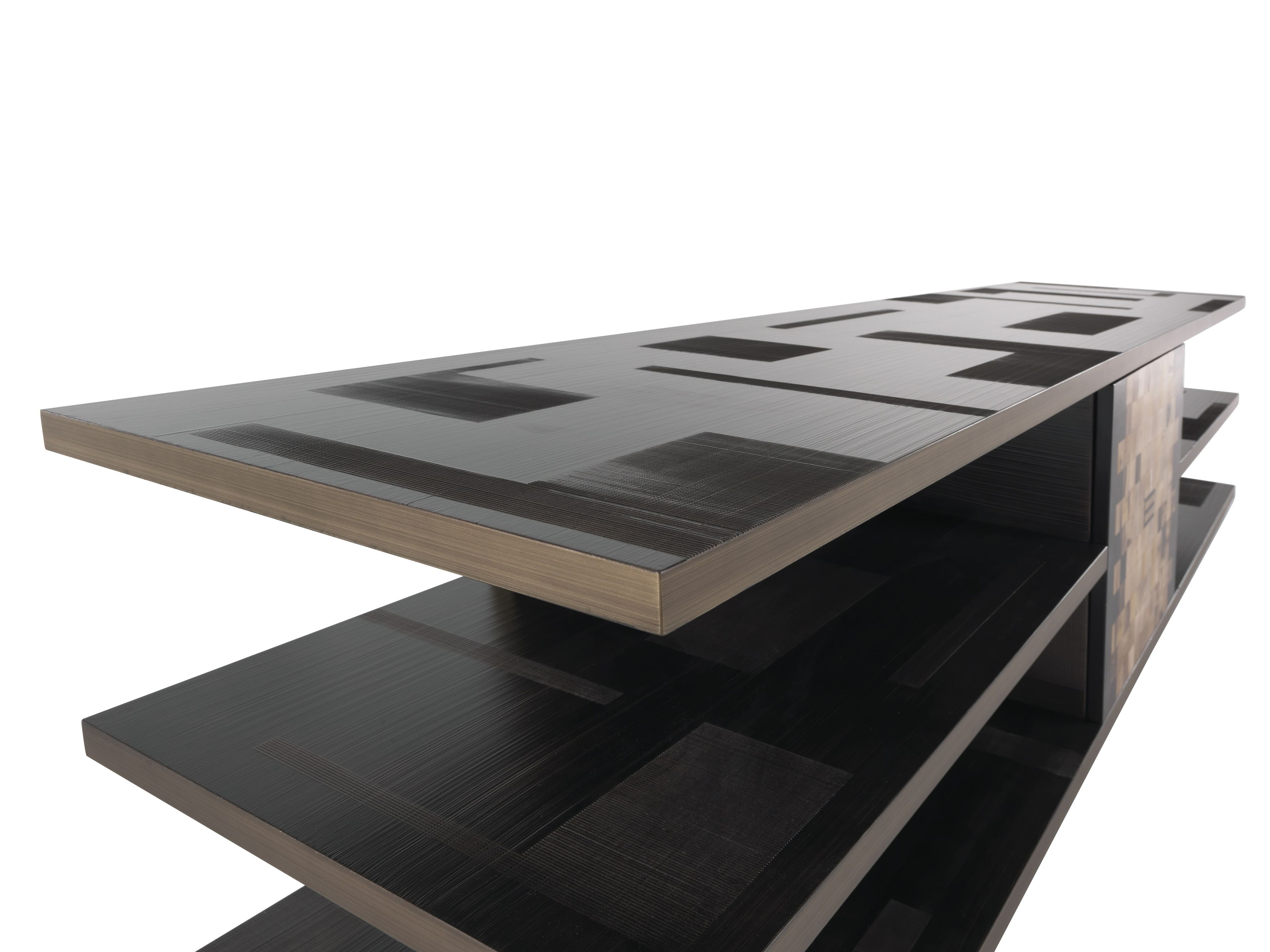 Деревянный шкаф для телевизора с системой люверсов ETRO Home Interiors Алеппо ARCH-00009525 - Вид №4