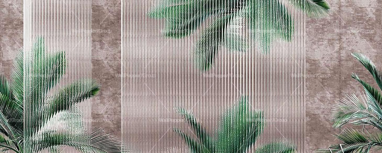 Тропические обои ПВХ бесплатно, экологически чистые, моющиеся WallPepper CANNETÈ ARCH-00098776 - Вид №1